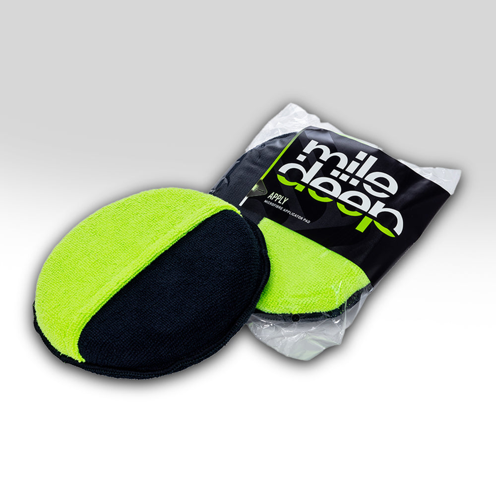 Apply microfibre applicator pad